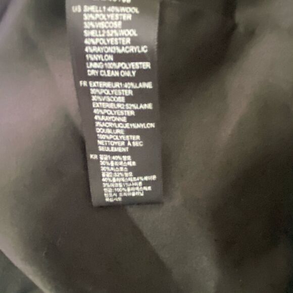 F21 Wool Blend Crop Zip Up Jacket - Picture 5 of 6